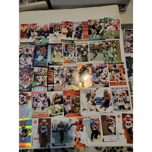 410+ Large Lot NFL Trading Cards Vintage Modern Inserts Rcs Cincinnati Bengals - Picture 1 of 12